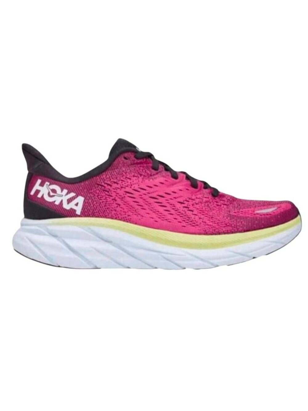 HOKA ONE ONE Clifton 8 'Ibis Rose Pink Green' Running Shoes Size 9.5B